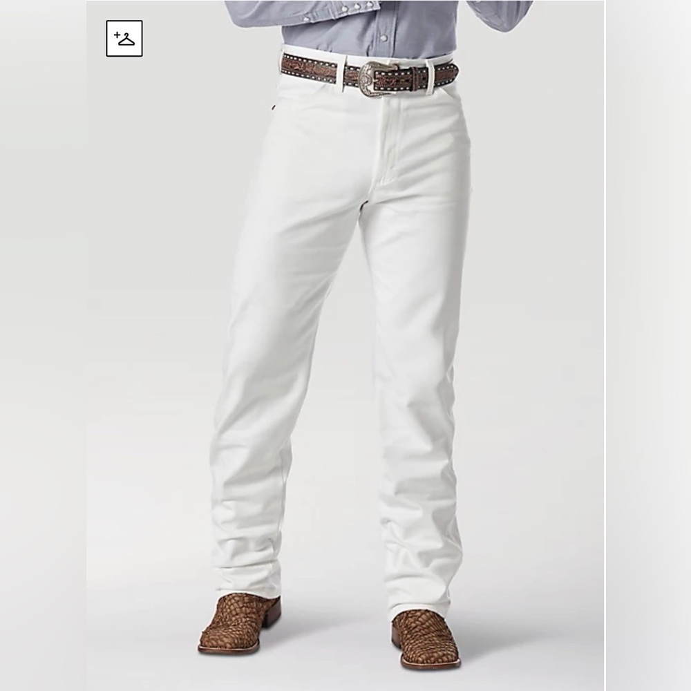 WRANGLER COWBOY CUT ORIGINAL FIT JEAN IN WHITE